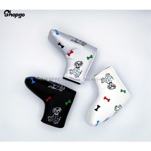 Little Dog Blade Golf Putter HeadCover Outdoor Waterproof PU Golf Cover Sport Golf Accessories
