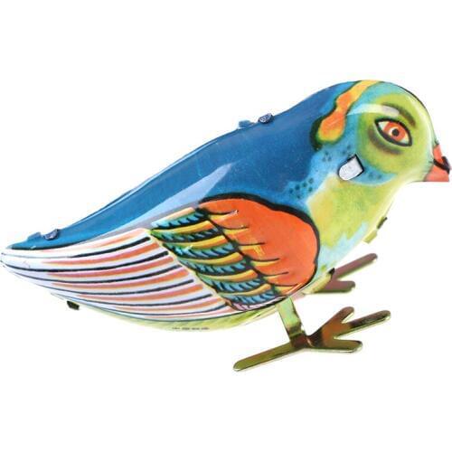 Fashion Vintage Wind-Up Magpie Bird Pecking Tin Toys For Children Mechanical Toy For Kids Gift