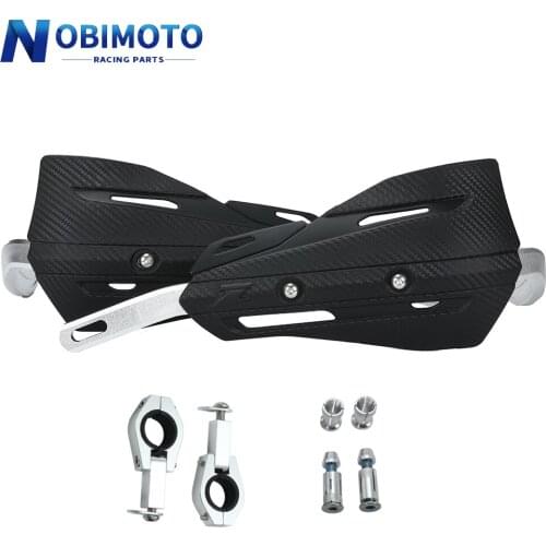 Motorcycle Handguard Checked Hand Guards Dirt Bike Universal 7/8" 22mm Or 1-1/8 28mm Handlebar For CR CRF YZF KXF