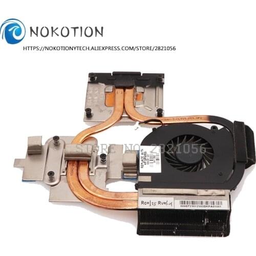 NOKOTION 682061-001 Radiator For HP DV6 DV7 DV6-7000 DV7-7000 PC Cooling Heatsink with fan full test