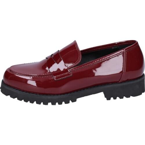 OLGA rubies woman loafers patent leather burgundy