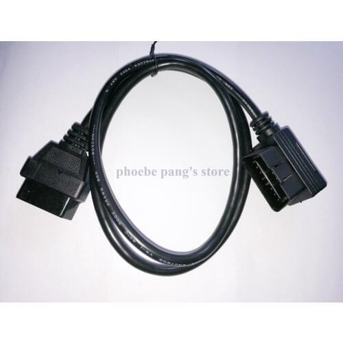Wholesale Price 15% Off 1pc Car Diagnostic OBD Connector Adapter OBD-II 16 Pin Male to Female Universal OBD2 Extension Cable