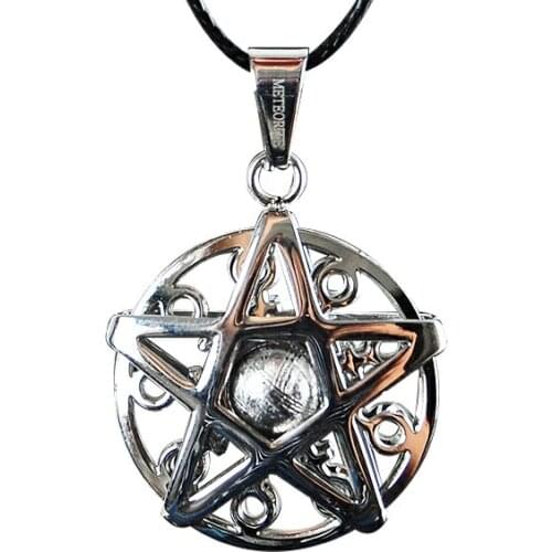 Genuine Natural Gibeon Iron Meteorite Moldavite Hexagram Pendant 28x28mm Carved Women Men Necklace AAAAA