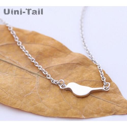 Uini-Tail hot 925 sterling silver cute fashion bird bracelet female Korean tide flow high quality jewelry classic bird shape