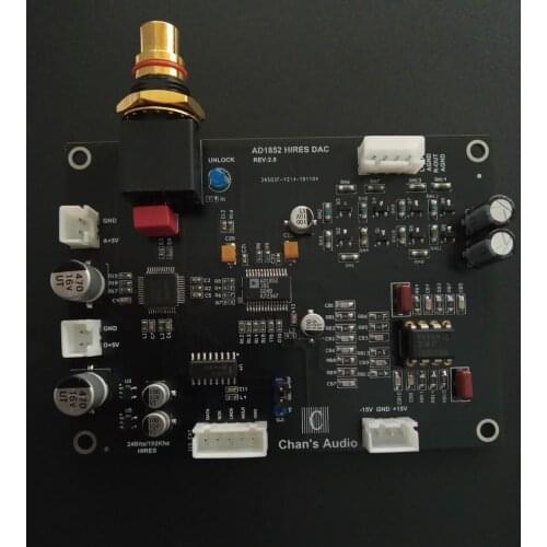Latest arrival AD1852 DAC Decoder Board AK4118 IIS Output DAC Board For Sony/Philips CD Player Retrofit