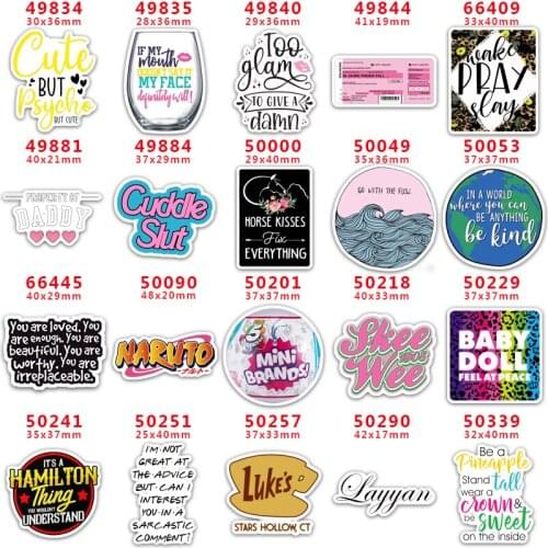 DIY Craft Supplies Sewing Accessories Cartoon Letter Printed Planar Resins Mold 30 Pieces. PR-49834