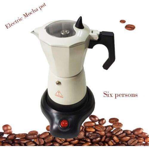 Octagonal electric Mocha electric Mocha pot coffee pot coffee pot aluminum Mocha pot coffee utensil