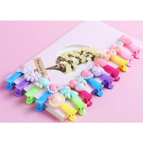 Headwear Girls Kids Cute Children Hair Ring Hair Clip Colorful Pink Stars Stretch Rubber Ring Hair Accessory