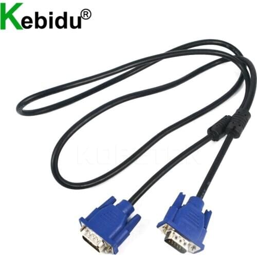 1.5m VGA to VGA Extension Cable Male to Male connector Computer Monitor VGA Cable For PC TV Adapter Converter