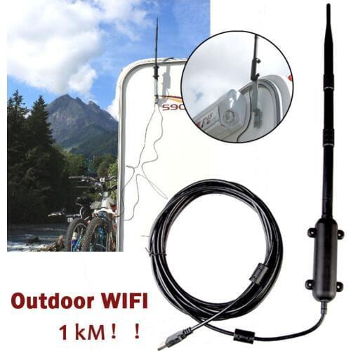 1.5Km Outdoor USB Wifi Adapter 150Mbps High Power Wall Mounting Wireless Antenna