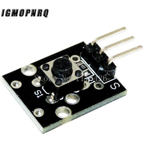 10pcs KY-004 3pin Button Key Switch Sensor Module for Diy Starter Kit 6*6*5mm 6x6x5mm KY004