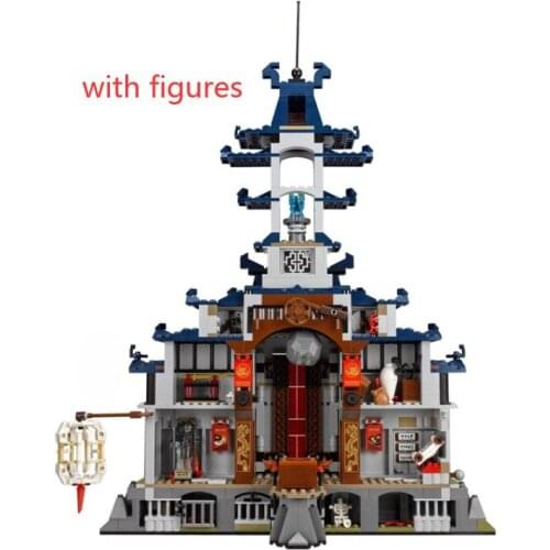 1449pcs Building blocks with 7 figures Brick temple of the ultimate weapon toys for children Compatible 70617