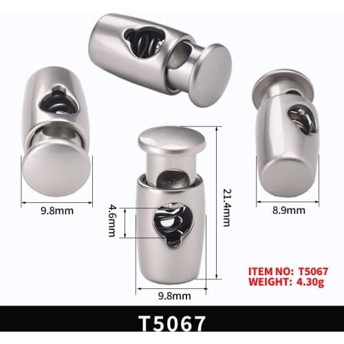 30pcs Lanyard Sliding Fastener Buttons Cord Locks Toggle Spring Loaded Elastic Drawstring Cord Locks Clip Ends Rope Stoppers