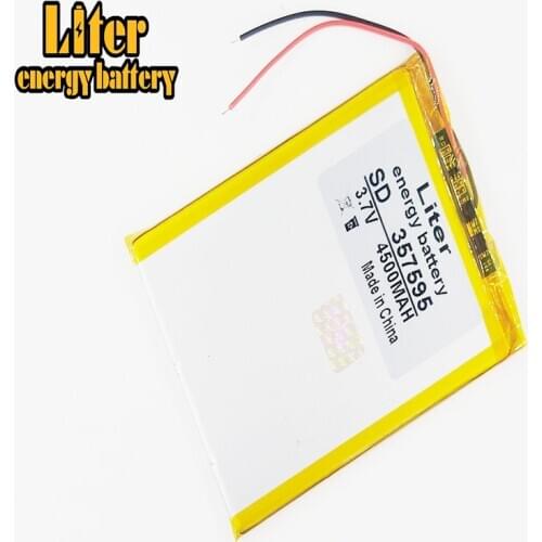 357595 3.7V,4500mAH (polymer lithium ion Rechargeable batteries) 367596 for tablet pc 7 inch 8 inch 9inch
