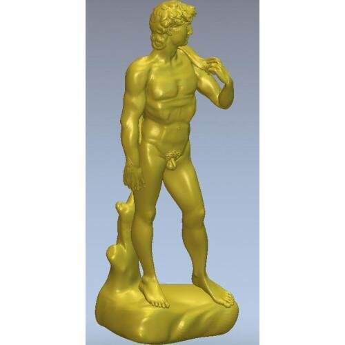 3d model relief for cnc or 3D printers in STL file format statue of David
