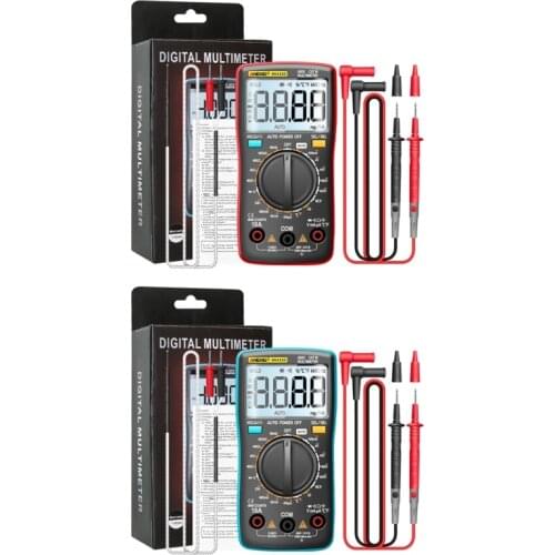 AN113C Digital Multimeter AC/DC Voltage Tester Voltmeter Auto Range Intelligent Temperature Multimeter Backlight Display