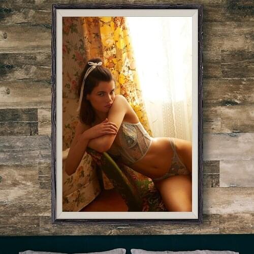 E343 Hannah Sprehe Sexy Model Movie Star Wall Silk Cloth Poster Art Home Decoration Gift