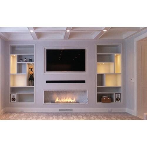Inno-Fire 36 inch silver or black real fire RS485 RS232 dry contact intelligent smart alcohol burning fireplace