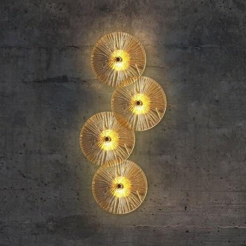 Club Round G9 LED Wall Lamp Living Room Glass lampshade wall Lighting fixture Bedroom indoor Wall Light Aisle Stair LED Lamparas