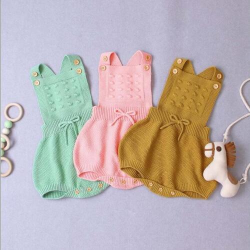 Newborn Baby Romper Cotton Knitted Baby Clothes Toddler Infant Jumpsuit Infant Romper For Girls Boys Overalls Onesie Clothes