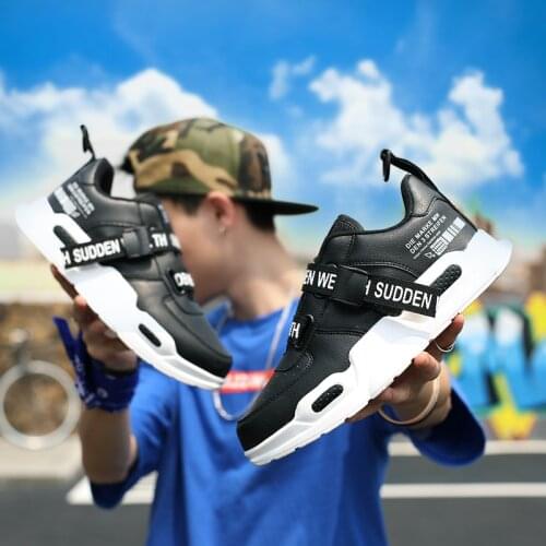 New Summer Low-Top Running Sneakers Buckle Strap Leisure Sports Men Shoes Anti-Slippery Height Increasing Zapatilla High Quality