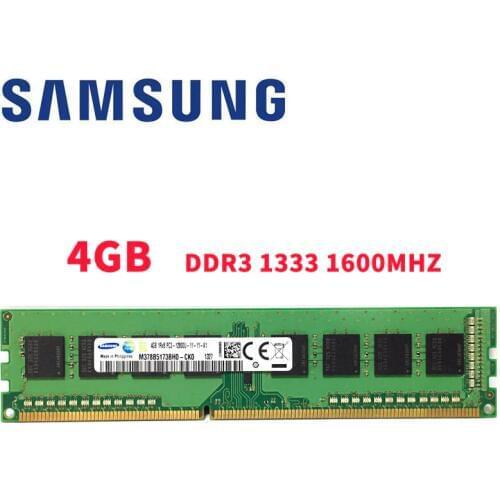 Original PC SAMSUNG 4G 4GB 8gb PC3 DDR3 10600 12800 U 1333 1600 MHZ 1333mhz 1600MHZ Computer Desktop Memory RAM Memoria Module