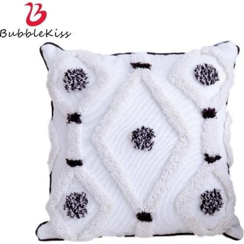 Bubble Kiss Fashion Tufted Pillow Cover Without Core Home Sofa Waist Pillowcase Modern Style Design Living Room Sofa Decorations