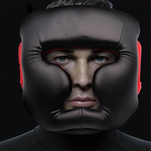 New Free Size Muay Thai Boxing Taekwondo MMA Helmet Head Protector Karate Sparring Kickboxing Protective Headgear