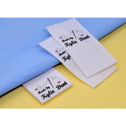 Custom Sewing labels / Brand labels, Custom Clothing Tags, Cotton Ribbon label, Handmade label (FR104)
