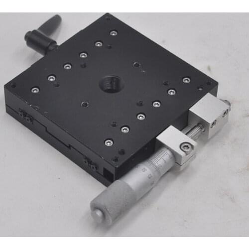 SIGMA KOKI table top 100 * 100mm single axis Y axis manual precision optical fine adjustment sliding table aluminum alloy