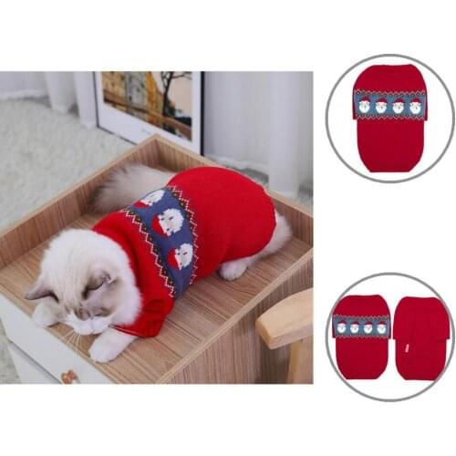 Keep Warmth Soft Texture Warm Pet Dogs Knitted Tops Costume Pet Supplies