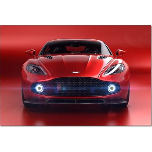 Modern Decorative Painting Aston Martin Vanquish Zagato Volante Car Picture Posters and Prints Canvas Wall Art for Home Decor