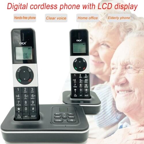 Landline phone cordless Button Phone Business Office Home Wall Mount Telephone Caller ID Landline Extension universal elderly