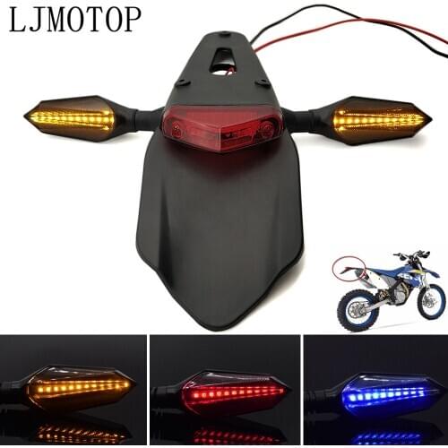 Motorcycle Tail Light Enduro Dirt Bike Rear Fender Brake Stop turn signals For For YAMAHA KTM CRF YZ CR EXC WRF 250 400 426 450