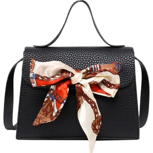 Women Cute mini Crossbody Shoulder Bag Elegant PU Leather Scarves Envelope Litchi Pattern Messenger Handbag