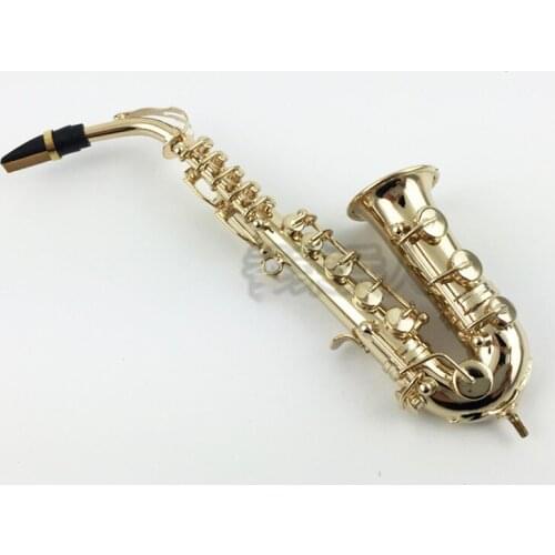 12cm 1/6 Soldier Bass Instrument Gold-plated Saxophone Birthday Christmas Creative Gift 12'' Action Figure Scene Accessories