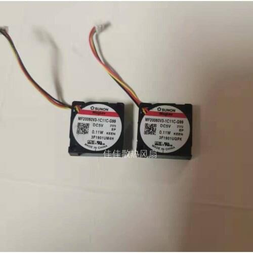2pcs New For SUNON 2006 5V 0.11W MF20060V3-1C11C-G99 Blower Fan