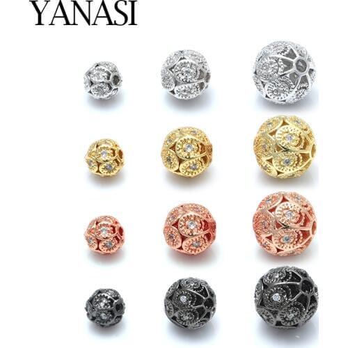 6mm/8mm/10mm Round Ball Beads DIY Women Necklace Bracelet Accessories for Jewelry Findings Handmade Man Bracelets