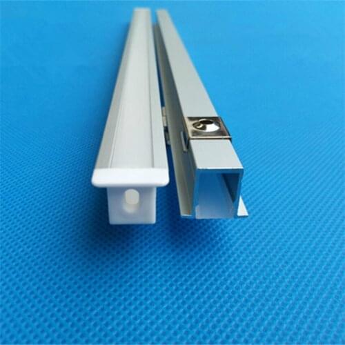 Free Shipping fast delivery high quality aluminum profile with cover and end caps and accessories 2m/pcs 100m/lot
