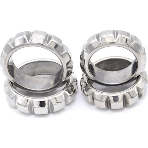 Stainless Steel Beads Penis Ring Delay Lasting Scrotum Ring Metal Cock Ring Adult Sex Toys For Men Male Chastity Device