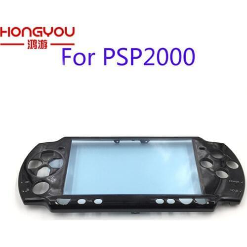 Black Original Front Faceplate Shell Case Cover Proctector Replacement For Sony PSP 2000
