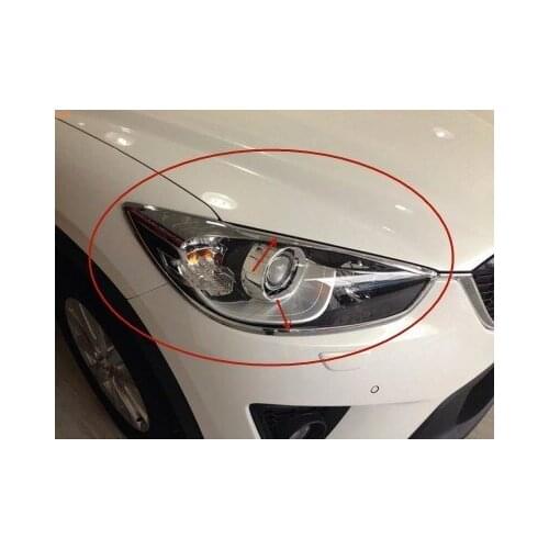 For Mazda CX-5 2013-2016 Headlight decoration frame Front and rear fog lights decorative frame Scratch-resistant Car styling