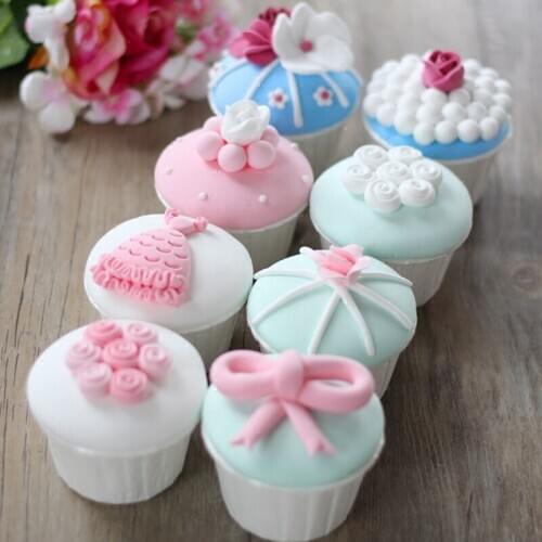 Artificial fake cake simulation model decorative mini cupcake marry Wedding decoration Dessert table decoration furnishings