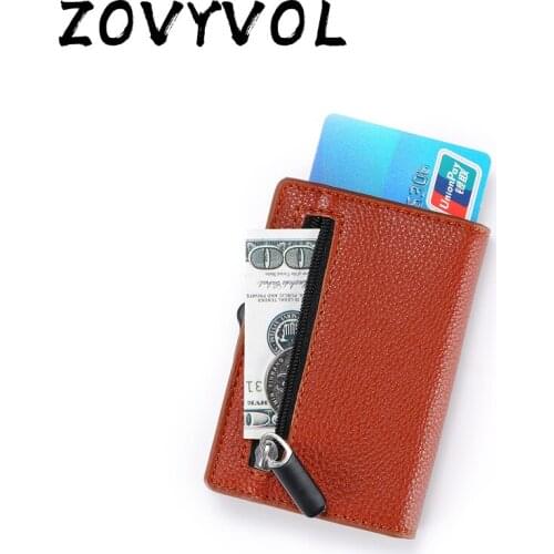 ZOVYVOL Rfid Wallet Men Money Bag Thin Mini Purse Male Metal Aluminium Card Wallet Magic Slim Small Smart Wallet for men Vallet