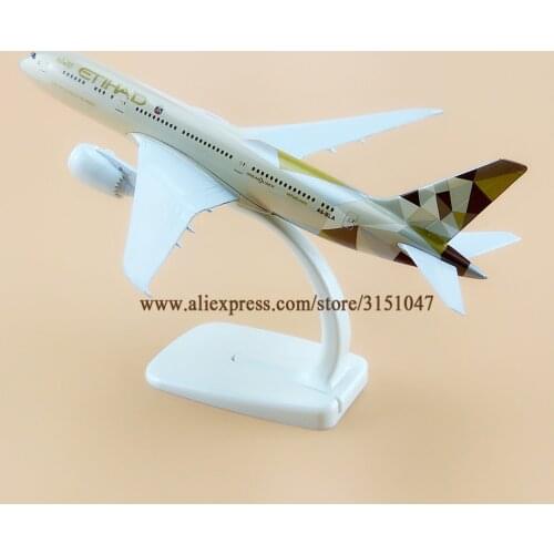 20cm Model Airplane Air Etihad B787 Boeing 787 Airways Airlines Metal Alloy Plane Model Diecast Aircraft