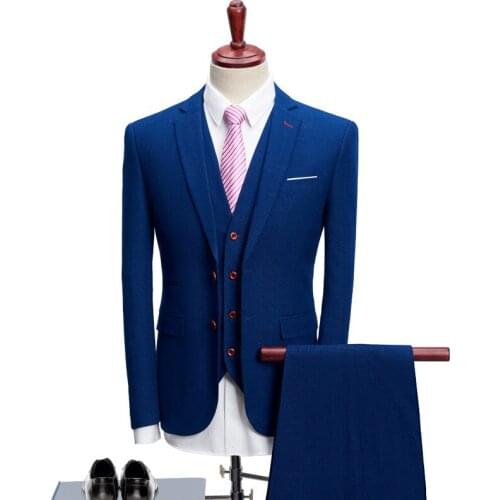 Recommend 2021 New Classic Latest Coat Pant Designs Fashion Dress Luxury Two Button Tuxedo Thicken Men Blazers 3 Pieces 1017