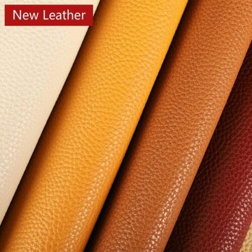 New High Quality Litchi Artificial Suede PU Leather Fabric 1.8~2mm Thickness 50*138cm For Sewing Sofa Furniture DIY Accessories