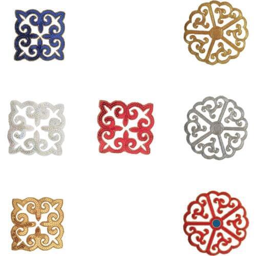 New Products DIY Sequins Sewing Apparel Fabric Embroidery Iron Patch Applique Badge Sticker Clothing Decoration Accessories