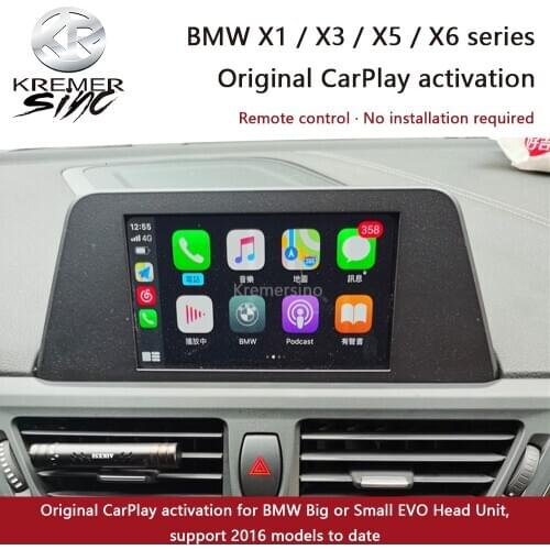 Original CarPlay Activation For BMW X1/X3/X5/X6 Series Big or Small EVO Head Unit 16 to Date