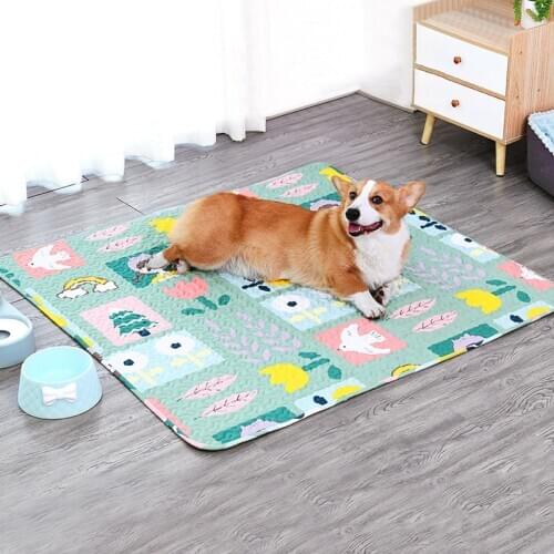 Autumn And Winter Warm Dog Bed Soft Cotton Pad Pet Blanket Bed For Cats Big Puppy Sleep Sofa cushion Lovely Mattress Cushion